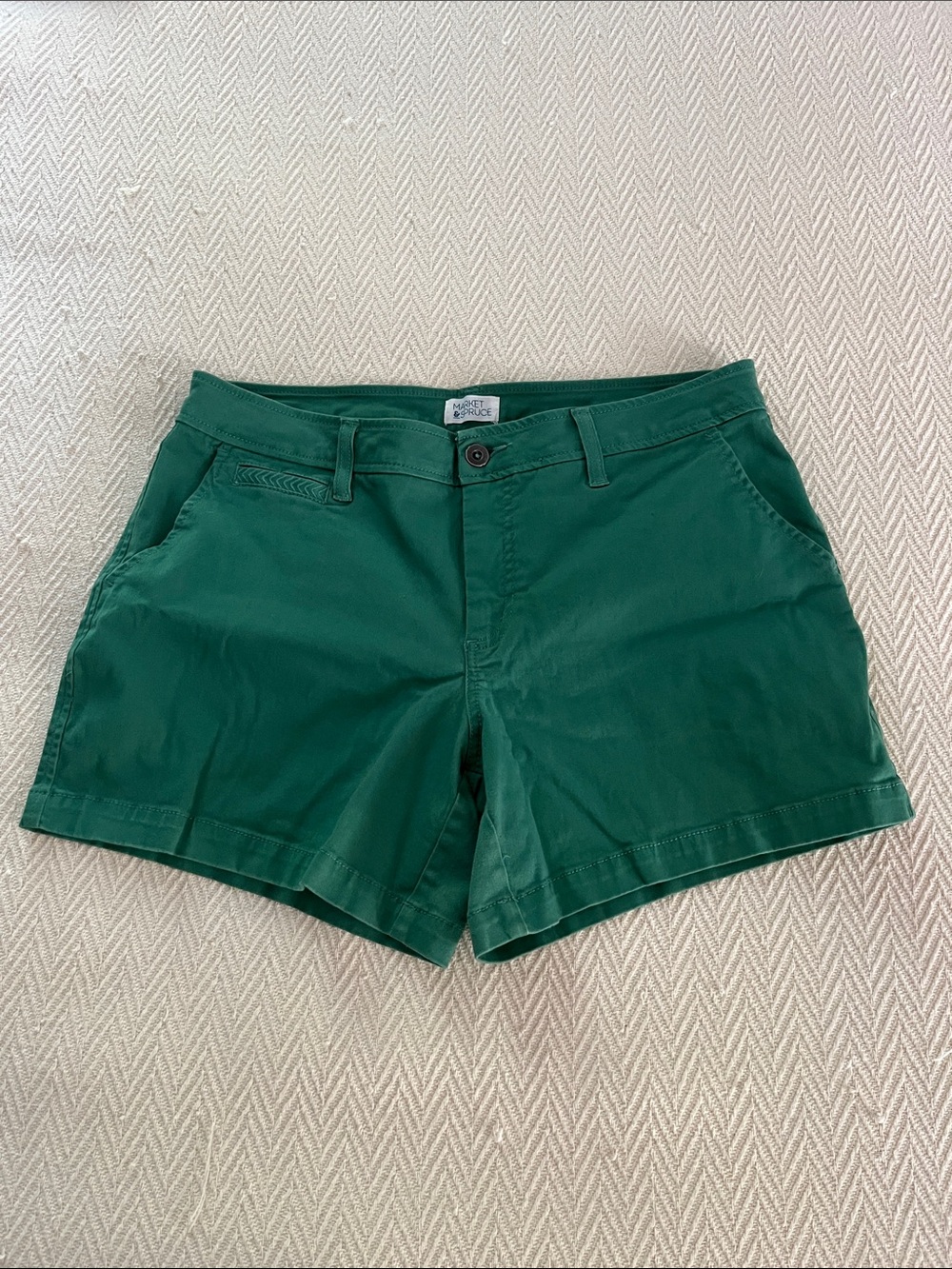 Women’s Forest Green Casual Shorts